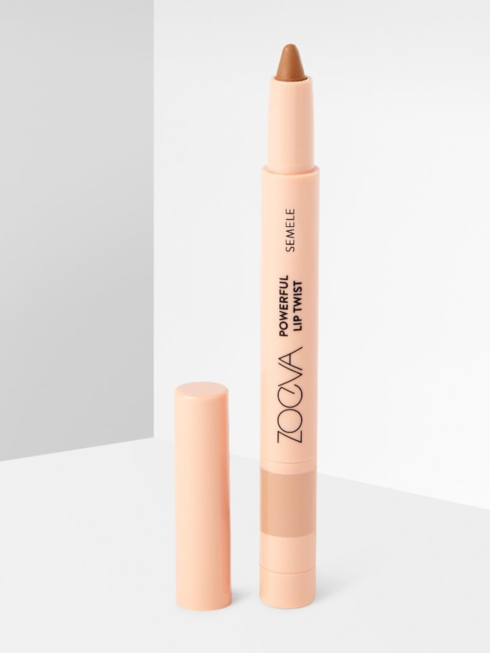 NEW Zoeva Powerful Lip Twist Lipstick SEMELE Full Size .02oz/.7g Nude Cafe Lait